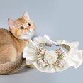 thumbnail image 3 of CSChome Pet Collar Saliva Towel Exquisite Three-Dimensional Flowers Ruffled Edge Dog Bowknot Neck Scarf Photoshoot, 3 of 7