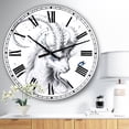 thumbnail image 2 of Designart Oversized Multicolor Analog Round Cottage Modern Wall Clocks, CLM25503-C23, 2 of 3