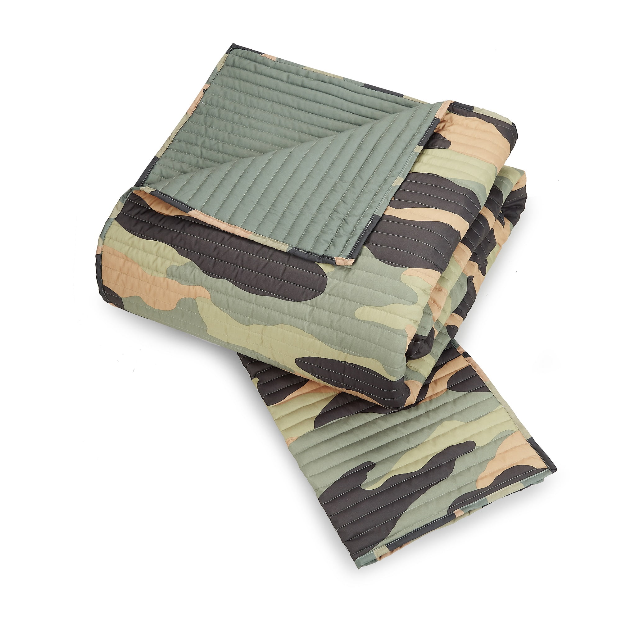 Urban Playground Kids and Teens Camouflage Green 2-Piece Quilt Set, Twin