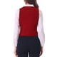 thumbnail image 3 of CHALECO DE VELVET INSPIRE CHIC PARA MUJER, SLEEVELESS RETRO, BLAZER STEAMPUNK, VESTIDO ELEGANTE, ROJO, 3 of 5