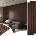 thumbnail image 4 of Acoustic Wood Slat Wall Panels for Interior   Fluted Sound Absorbing Wood Paneling for  Wall Ceiling Kitchen Living Room Bedroom Office  x  Warm Teak, 4 of 4