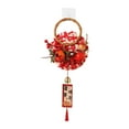 thumbnail image 2 of balikha 2025 Chinese Lunar Year Hanging Decoration 18.5inch Tall Traditional Artificial Fruit for Festival Party Supplies Lightweight C, 2 of 9
