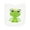 AA-White, variant on Inktastic Cute Frog, Green Frog, Frog Princess, Crown Newborn Bib
