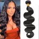 thumbnail image 1 of Hswpawk 12A paquetes de cabello humano onda del cuerpo 28 pulgadas un paquete sin procesar brasileño virgen cuerpo onda paquetes cabello humano color negro natural onda del cuerpo paquete trama de c, 1 of 5