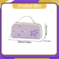 thumbnail image 3 of Solivara Cute Star Pattern Multi Layer Handheld Large Capacity Aesthetic Pencil Case(D,7.87*3.94*2.76in), 3 of 4