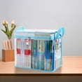 thumbnail image 1 of Staron Book Storage Box under $5! Transparent Organizer for Books Classroom Home Easy See Contents Zipper Handle for Easy Carry for Documents Toys Clutter Control, 1 of 5