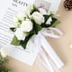 thumbnail image 3 of 2 uds ramos de novia flores artificiales para novia ramos de dama de honor ramo de boda, 3 of 6