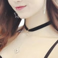 thumbnail image 4 of Gothic Choker Necklace Adjustable Premium Retro Alloy Plated Black Velet Pendant Sun, 4 of 8