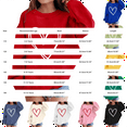 thumbnail image 4 of KAUOD Girls Heart Print Sweatshirts Oversized Love Graphic Knit Pullover Sweater Teen Kids Long Sleeve Cotton Shirt Tops, 4 of 6