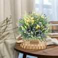 thumbnail image 5 of 12 Bundles Artificial Flowers Lavender Plant Fake Flower for Outdoor Wedding Garden Home Kitchen Table Centerpieces Decoration Purple Flowers, 5 of 5