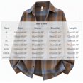 thumbnail image 3 of Kaemgyyd Men's Jackets Long Sleeve Casual Plaid Shacket Button down Collar Overshirt with Pockets（Brown,5X-Large）, 3 of 8