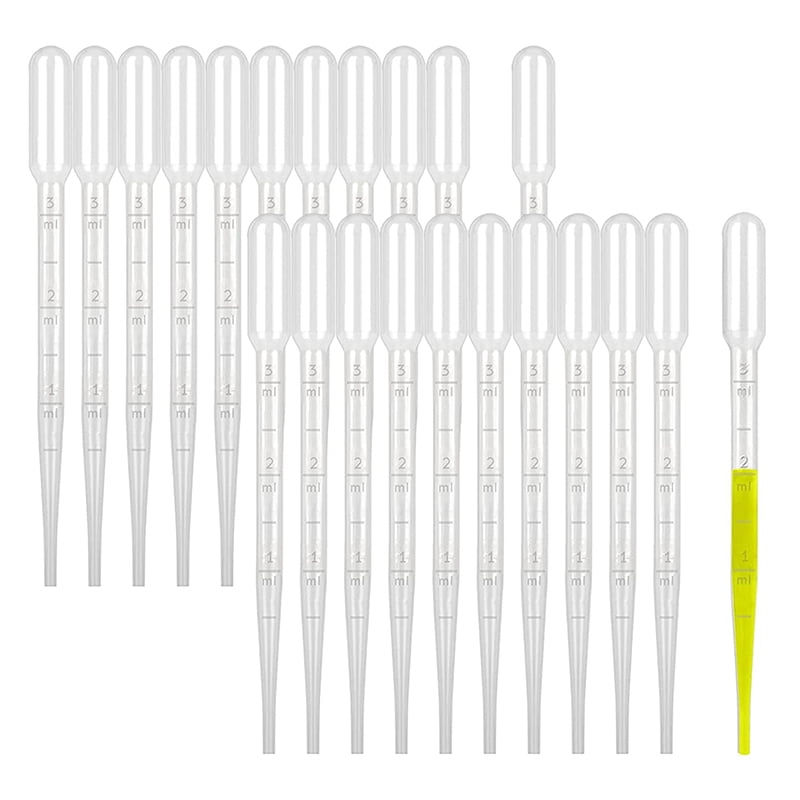 20pcs Disposable Transfer Pasteur Pipette 1ml 3ml 5ml 10ml Pipette With Scale Lab Supplies Pipettes ,Precision & Accuracy