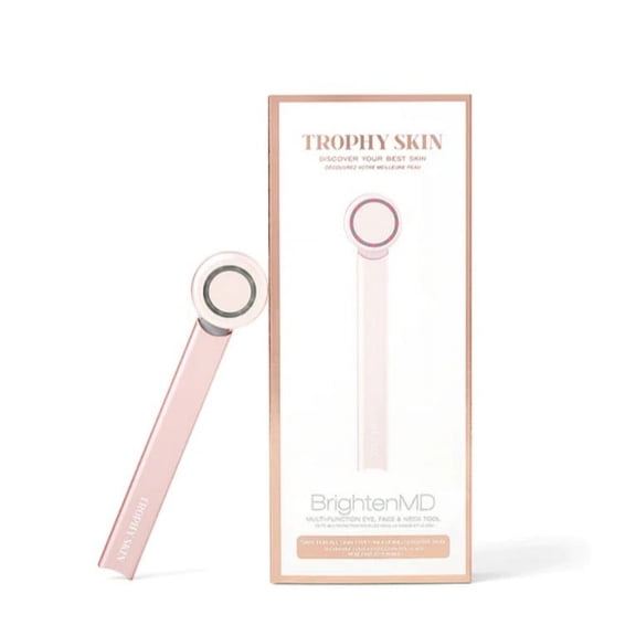 Trophy Skin BrightenMD 4-In-1 Portable Microcurrent Facial Device with Red Light Therapy