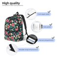 thumbnail image 3 of Easygdp Green Tropical Leaves Mochila de Lona Resistente para Laptop, Compatible con Laptops de 15 a 17 pulgadas, Ideal para Escuela, Trabajo y Viajes-Small, 3 of 5