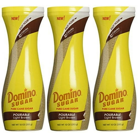 Domino Brown Sugar Easy Pourable Light Brown 10 Oz (3 Pack)