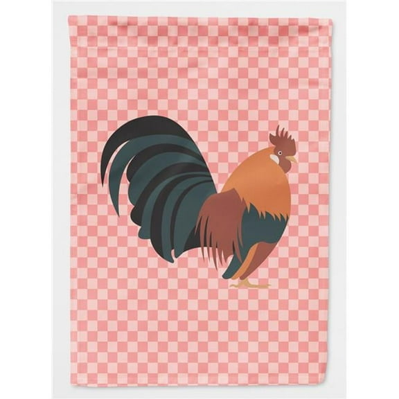 Dutch Bantam Chicken Pink Check Garden Flag