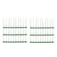 thumbnail image 2 of Bird Spikes, 12Pcs Beautiful Appearance Weather Resistant Easy Installation Stainless Steel Bird Deterrent Spikes With Green Base For Ledges For Fences, 2 of 8