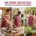 thumbnail image 4 of Unique Bargains Adjustable Long Waist Kitchen Apron with Pockets for People Deep Red, 4 of 6