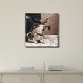 thumbnail image 2 of Funny Guinea Pig with a Cowboy Hat on Old Wooden Desk Cute Pet Animal Photograph - Canvas Art Wall Art - 12" x 12", 2 of 4