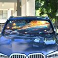 thumbnail image 4 of Milky Way Car Windshield Sun Shade Reflector Sunshade Foldable for Front Keeps Vehicle Cool, 4 of 8