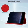 thumbnail image 7 of Dteck for for iPad Mini 7 (A17 Pro) 2024,iPad Mini 6 Generation 8.3 Inch Case 2021, Premium PU Leather Card Slots Adjustable Stand Cover with Auto Sleep/Wake Feature Protective Case, Red, 7 of 7