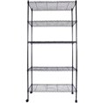 thumbnail image 1 of DIY 5-Tier Black Metal Wire Shelving Unit, 5 Tier Storage Shelves, Adjustable Modern Wire Shelf Rack for Pantry, Kitchen, Bathroom, Closet, 1 of 6