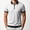 White, variant on VgaVtl Summer Men's Polo Shirt Short Sleeve Golf Zip-Up Everyday Collared Color Block Casual Shirts for Men