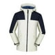 thumbnail image 4 of Chaqueta Softshell con capucha y bolsillos dobles, chaqueta de esquí, abrigo grueso y cálido para acampar Blanco y azul Yuyangstore Chaqueta softshell con capucha, 4 of 8