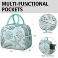 thumbnail image 6 of Lunch Bag Lunch Box for Women Reusable Insulated Lunch Bags,Water-Resistant Shells Coral and Starfish Cooler Lunch Tote Bag, Large Capacity for Work Travel Picnic, 6 of 6