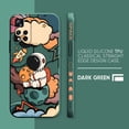 thumbnail image 3 of Case For Redmi Note 12 11 11T 11R 11E 10 9 8 7 7S PRO PLUS 4G 5G Simple Liquid silicone Case Cartoon Space Astronaut, 3 of 5