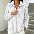 thumbnail image 6 of IUYRTFE Women Double Sided Fleece Full Zip Jacket for Winter Casual Daily Wear, 6 of 7