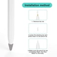 thumbnail image 2 of Silicone Writing Protection Tips Compatible with Apple Pencil 1st/2nd Gen Non -slip silent- 10Pcs, 2 of 5