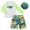 ZA-Green, variant on Swimwear for Toddler Boys Two Piece Rash Guard Swimsuits Kids Long Sleeve Sunsuit Swimwear Sets Sky Blue Size,4 Years