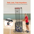 thumbnail image 6 of KFFKFF Adjustable Volleyball Training Equipment with Portable Net, Cart, Wheels, and Carrying Bag for Indoor and Outdoor Practice, Ideal for Serving, Spiking, and Setting, 6 of 9