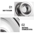 thumbnail image 2 of Miangastore Lid For Pot Pan Skillet Stainless Steel Skillet Lid Replacement Pot Lid Seasoning Pot Cover Frying Pan Lid Stainless Steel Pots Cover Pan Cover Reusable Pot Lid, 2 of 8