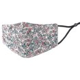 thumbnail image 1 of Qian 2pcs Floral Cotton Mask Three-layer Washable Fashion Breathable Printed Mask Style-22, 1 of 5