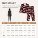 thumbnail image 4 of Balery Hearts Conjunto de Pijama con Estampado para Mujer, Conjunto de Dos Piezas con Manga Larga, Ropa de Dormir Suave con Bolsillos, Pijamas Cómodos-Small, 4 of 7