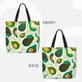 thumbnail image 3 of JUNZAN Tote Bags for Women Girls,Large Capacity Bag Reusable Grocery Shoulder Bag with Inner Pockets(Green Avocado), 3 of 9