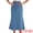 Sky Blue, variant on DARING DIVA Women's Denim Maxi A Line Raw Hem Jean Skirt Small Deep Blue