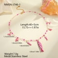 thumbnail image 2 of NICKSUN Boho Ocean Theme Beaded Necklace, 18K Gold Plated Stainless Steel Enamel Fish Starfish Charm Choker, 2 Colors Summer Vacation Beach Clavicle Jewelry for Women, 2 of 5