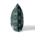 thumbnail image 4 of Elegant Twirls Indoor/Outdoor Pillow with Removable Cover in Green 26x26, 4 of 5