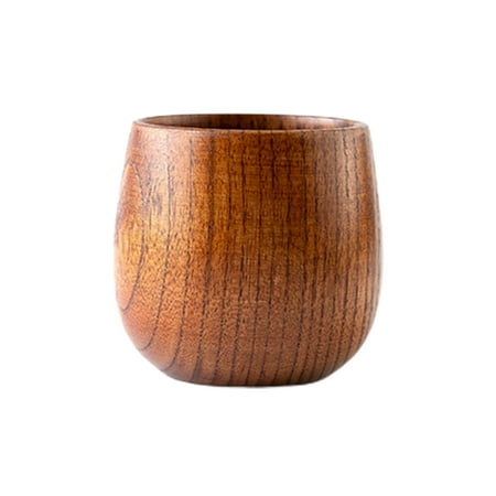 

Azhf Hot Sales Gift Belly Cup Kitchen Coffee Tea Party Handcraft Beer Mug Water Natural Wood