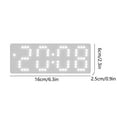thumbnail image 3 of Fresh White Face Alarm Clock Room Clock Style Student Alarm Clock Date Temperature Display Three Brightness Settings Adjustable, 3 of 8