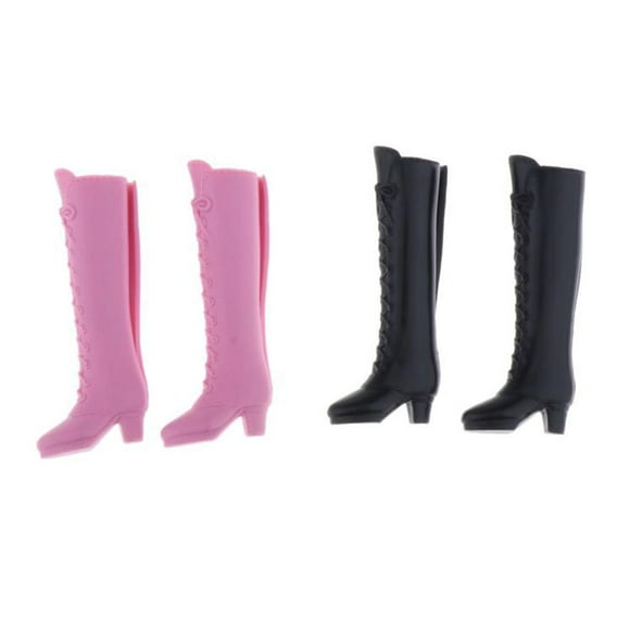 2Pairs of 1/6 Dolls Boot Shoes for Blythe Dolls for for Doll Shoes