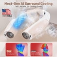 thumbnail image 2 of Ventilador de cuello Slientspin AI portátil con refrigeración de 360°, 6 velocidades, 8000 mAh, 2 of 8