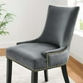 thumbnail image 3 of Modway Marquis 20.5" Velvet Dining Side Chairs in Blue/Black (Set of 2), 3 of 9