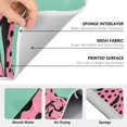 thumbnail image 6 of Yayeee Dish Drying Mat for Kitchen Counter 16" x 18" Microfiber Super Absorbent Coffee Decorative Pad, Pink Cheetah, 6 of 9