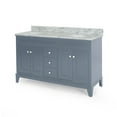 thumbnail image 2 of Juelz Contemporary 60" Wood Double Sink Bathroom Vanity with Marble Counter Top, 2 of 8