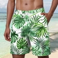thumbnail image 2 of KPOPLK Mens Swim Trunks Quick Dry Swim Shorts with Mesh Lining Funny Swimwear Bathing Suits 7inch(Green,XXXXL), 2 of 5