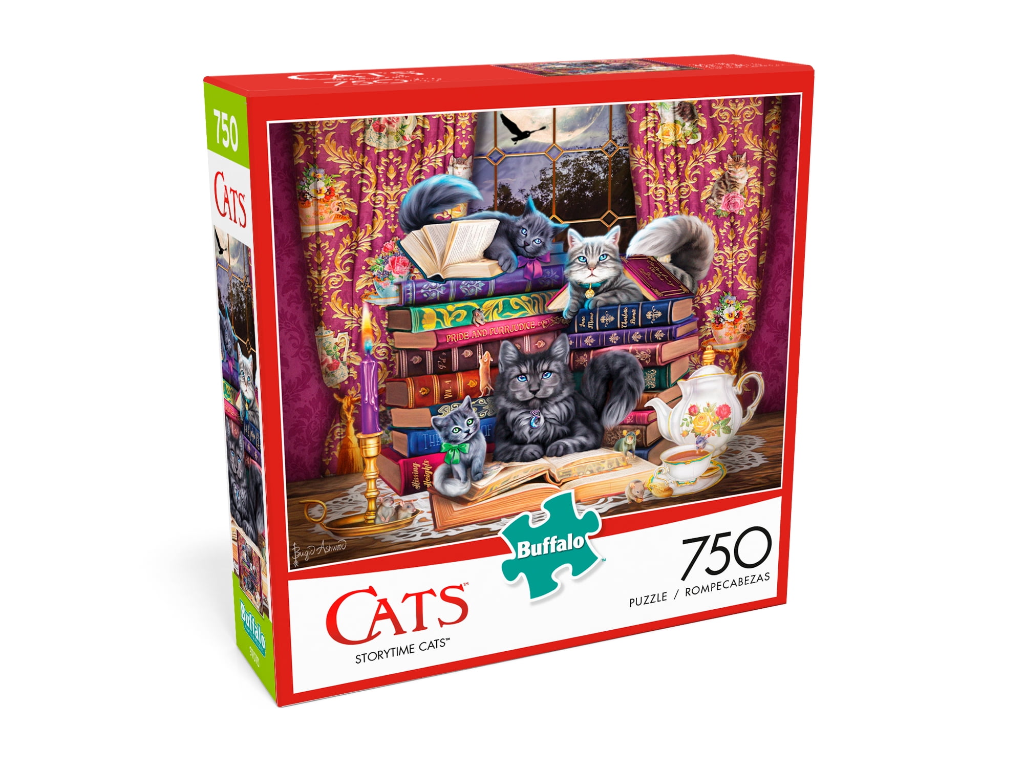 Buffalo Games Cats Series Storytime Cats 750 Piece Jigsaw Puzzle